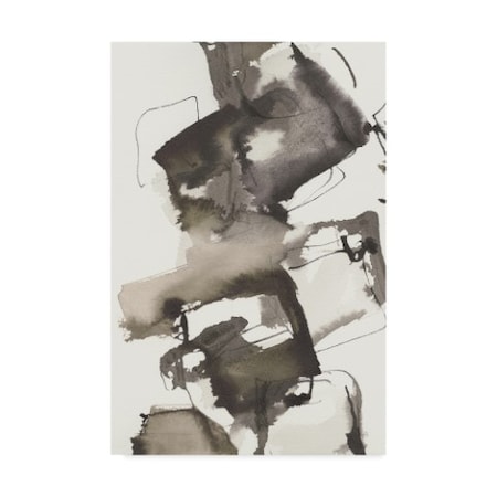 Trademark Fine Art Chris Paschke 'Stacked I Greige Crop' Canvas Art, 12x19 WAP06003-C1219GG
